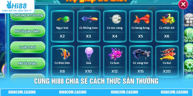 BG Tiên Nữ Bắn Cá - Điểm Nổi Bật Không Thể Bỏ Qua Tại Hi88 Cùng Hi88 chia sẻ cách thức săn thưởng