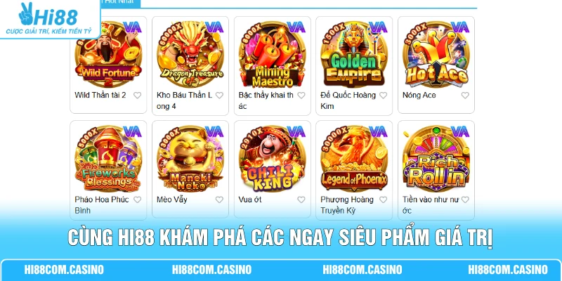 VA Điện Tử | Sân Chơi Đỉnh Cao Cùng 100+ Thể Loại Mới Cùng Hi88 khám phá các ngay siêu phẩm giá trị