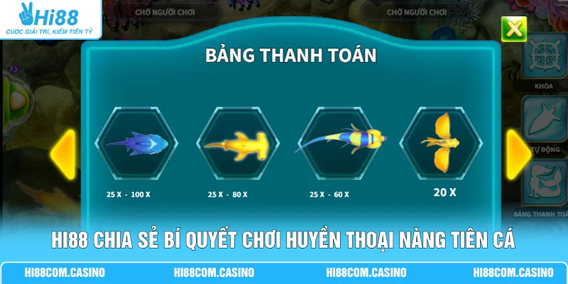 KA Huyền Thoại Nàng Tiên Cá - Săn Boss Jackpot X5000 VIP Hi88 chia sẻ bí quyết chơi Huyền Thoại Nàng Tiên Cá