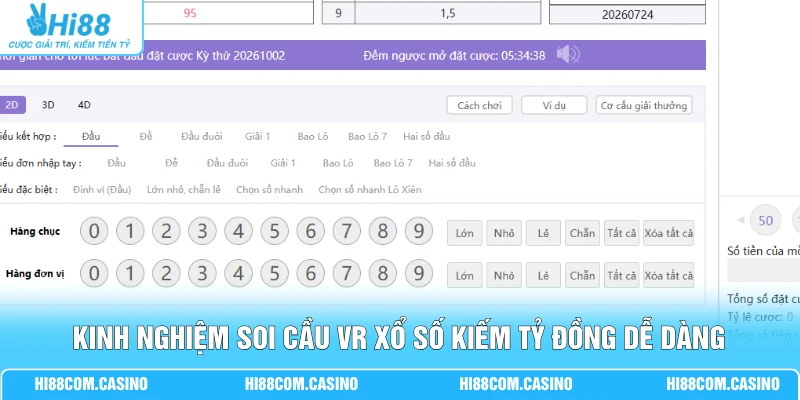 Hướng Dẫn Chơi VR Xổ Số Rinh Ngay 50 Triệu Đồng Cực Dễ Kinh nghiệm soi cầu VR xổ số kiếm tỷ đồng dễ dàng