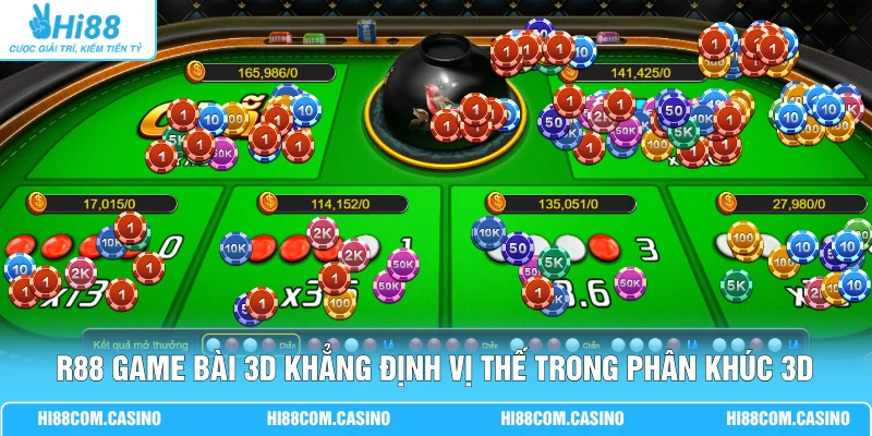 R88 Game Bài 3D Hi88 | Top 4 Trò Chơi Hot Cùng Mẹo Hay R88 game bài 3D khẳng định vị thế trong phân khúc 3D