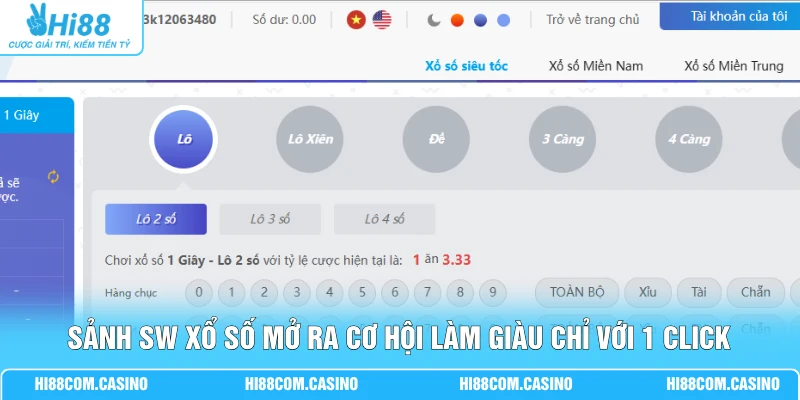 Đặt Cược Sảnh SW Xổ Số May Mắn Với Bảng Kèo 3+ Đa Dạng Sảnh SW xổ số mở ra cơ hội làm giàu chỉ với 1 click