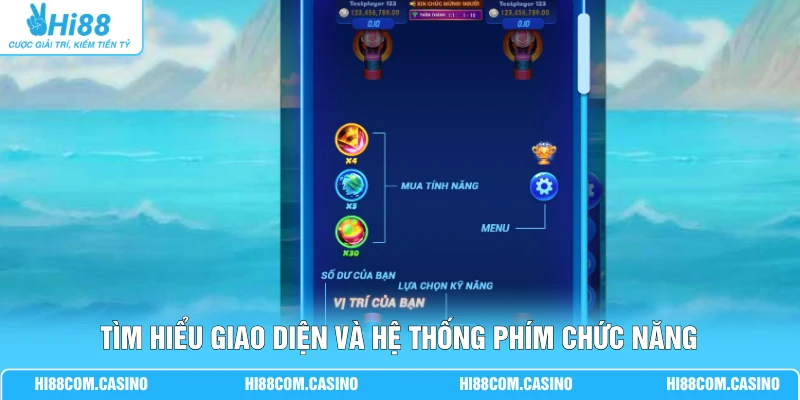 Lễ Hội Săn Cá - 5 Cấp Độ Sinh Vật Trong Thế Giới Biển Khơi Tìm hiểu giao diện và hệ thống phím chức năng